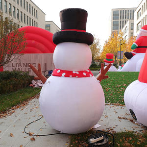 2.5m çılgın yaramaz şişme noel kardan adam dev havaya uçurmak noel özelleştirilmiş Xmas şişme kardan adam modeli - Product Image 3