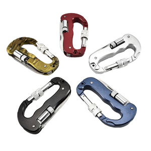 Multifunctional Portable Foldable Stainless Steel Waterproof Carabiner Buckle Knife Screwdriver Camping Climbing Casual Outdoor - Product Image 1