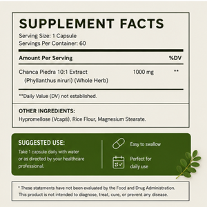 <span class=keywords><strong>Chanca</strong></span> <span class=keywords><strong>Piedra</strong></span> Natural en Cápsulas, Suplemento Dietético Herbal, Apoya la Salud Renal, el Tracto Urinario y la Función Digestiva - Product Image 5