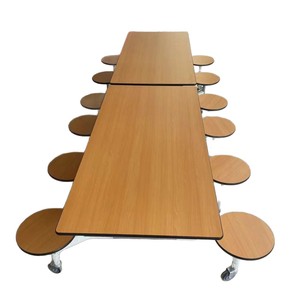 Multi Functional <b>Foldable</b> <b>Dining</b> <b>Table</b> Rectangle 12 Seat Combination Design For <b>Dining</b> Room Child Use White Color - Product Image 5