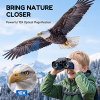 Jumelles d'aventure pour enfants avec caméra, zoom optique 10X, écran IPS 2,4 pouces, vidéo FHD 48MP, vision nocturne, exploration de la nature