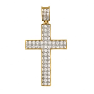 Collier Croix de Jésus Bling Bling Micro-Pavé CZ, Bijou Rap Simple et Tendance, Vente Chaude - Product Image 5