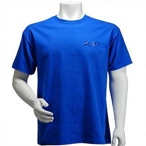 T-shirt pour homme personnalisable, respirant, anti-rides, 100% coton doux, service OEM avec design vierge, manches courtes, col rond - Product Image 1