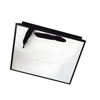 Groothandel Valentijnsdag Cadeautas Brede Band Waterdichte Glans Marmer Zilverfolie Patroon Cadeautas