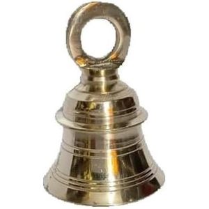 PARIJAT HANDICRAFT Engraved Brass Temple Bell Hanging Ghanti for Pooja Room and <b>Mandir</b> Home Decor Religious Brass Pooja Bell - Product Image 6