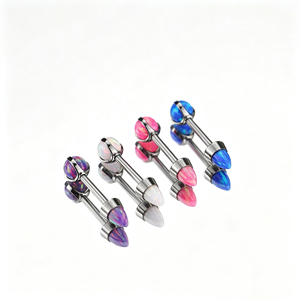 <span class=keywords><strong>Piercing</strong></span> pour lèvre, bijoux de <span class=keywords><strong>piercing</strong></span> pour lèvre, <span class=keywords><strong>piercing</strong></span> en titane ASTM F136, bijoux de <span class=keywords><strong>piercing</strong></span> d'oreille en titane de qualité implantable, bijoux de nombril en titane - Product Image 4