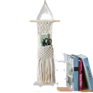 Bolsa de Almacenamiento Colgante de Pared Contemporánea Personalizada, Organizador Colgante de Tela de Lino para el Hogar, Aniversario - Product Image 1