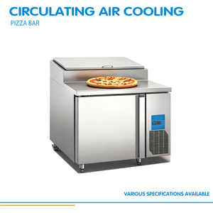 X-MING thương mại lạnh salad chuẩn bị trạm bảng tủ lạnh bánh sandwich chuẩn bị bảng tủ lạnh với thớt và chảo - Product Image 4