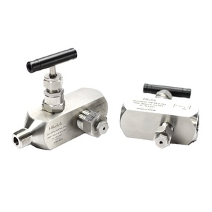Válvula de Manómetro Swagelok de Alta Presión (6000 psi) de Acero Inoxidable, de <span class=keywords><strong>1</strong></span>/2'' y 3/4'' NPT BSP, de Una o Múltiples Entradas, con Manifolds de 2 Vías - Product Image 4