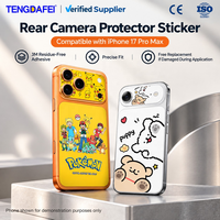 Film protecteur d'objectif d'appareil photo sans bulles, repositionnable, sans résidus pour iPhone 17 Pro Max/18 Pro Max/17 et 18 Pro/Air