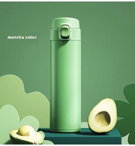 500ml Stainless Steel Insulated Double Wall Thermos Water <b>Bottle</b> Flask <b>Coffee</b> Cup With Button Press for Gift - Product Image 6