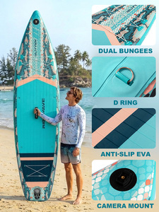 Tabla de <span class=keywords><strong>Paddle</strong></span> <span class=keywords><strong>Surf</strong></span> Inflable Extra Ancha de <span class=keywords><strong>11</strong></span> pies, SUP para Yoga, Pesca y Mascotas, Tabla de <span class=keywords><strong>Paddle</strong></span> <span class=keywords><strong>Surf</strong></span> Estable y Ligera para Principiantes - Product Image 4
