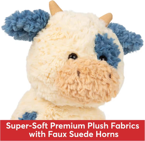 Vente en gros 50 cm de crème bleu vache en peluche jouet peluche douce dans un style mignon <span class=keywords><strong>grande</strong></span> taille vache lourde pour les femmes - Product Image 4