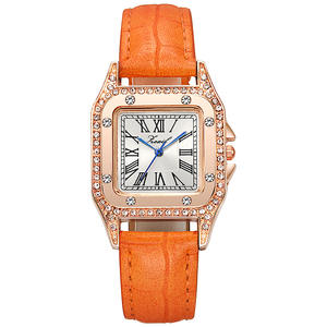 Reloj de pulsera cuadrado de lujo para mujer, elegante y de alta gama, reloj de cuarzo moderno. - Product Image 1