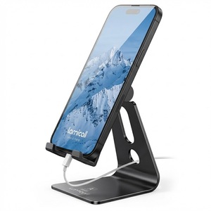 Soporte ajustable para teléfono móvil Lamicall A al por mayor, soporte de escritorio de aluminio, base de metal, soporte tipo cuna, oferta al por mayor - Product Image 1