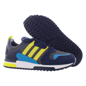 Chaussures Adidas Zx 700 Hd pour hommes Couleur : Bleu marine universitaire/Jaune acide/Aqua sonique 100% authentiques - Product Image 5