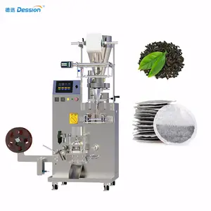 Fully Automatic Nylon Filter Paper small sachet round tea bag packing machine with string and tag