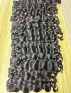 Usine Dernière Couleur Naturelle Bande Ins Extensions de Cheveux Humains Vierge Naturel Ondulé Bande Ins Cheveux Humains - Product Image 4