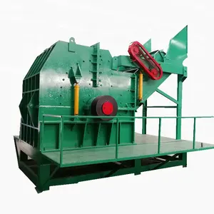 E waste recycling equipment hammer mill crusher metal shredder scrap engine metal crusher machine with vibrating screen