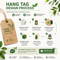 Étiquettes suspendues et étiquettes de marque personnalisées à faible MOQ avec logo imprimé pour vêtements et chaussures, en papier écologique, avec corde en coton offerte