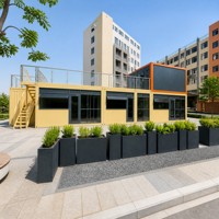 Maison Modulaire Conteneurisée Préfabriquée (10ft, 20ft, 40ft) pour Bureau – Prix Compétitifs