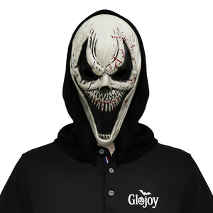 Máscara de Látex de Monstruo con Colmillos para Halloween, Aterradora Máscara de Fantasma para Disfraz de Fiesta, Broma, Juego de Roles, Personalizable - Product Image 1