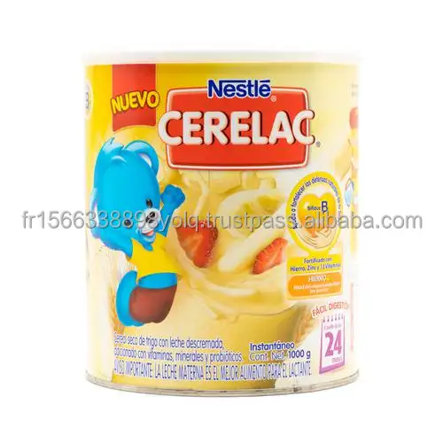 Nestle Cerelac Céréales pour bébé avec lait, pomme ragi, de 8 à 24 mois, stade 2, source de fer et de protéines, 300g