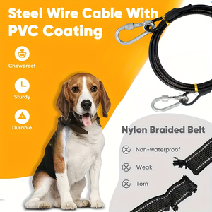 Fermaglio per cani resistente in acciaio inossidabile per tutti i tipi di cani facile da pulire e durevole - Product Image 3