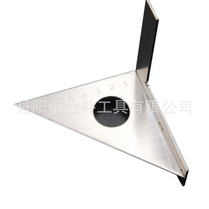 Mr Drill Stainless Steel Triangular Ruler Right Angle 135g Woodworking Marking DIY Positioning Tool - Product Image 3