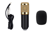 Microphone à condensateur sans fil omnidirectionnel professionnel à suppression de bruit, certifié CE, pour enregistrement, directement de l'usine