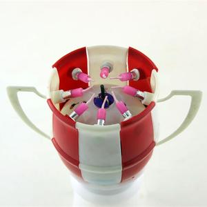 Huaming-trofeo sin humo para fiesta, vela giratoria para cupcakes, asiento redondo, música de fútbol, vela de feliz cumpleaños - Product Image 3