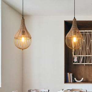 ที่ขายดีที่สุดในร่มตกแต่งบ้านบ้านไร่แขวนการออกแบบไม้ไผ่จี้แสงที่ทันสมัย - Product Image 4