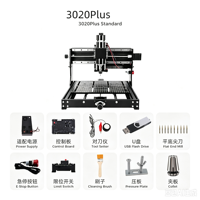 Machine de gravure CNC 3020Plus de bureau, compatible avec une tête laser 20W 40W, contrôleur hors ligne pour la gravure et la découpe du bois, de l'acrylique et des circuits imprimés