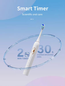 2026 New Advanced Smart USB Rechargeable IPX7 Soft Sonic <b>Electric</b> <b>Toothbrush</b> for Adults Replacement Head 30-Day Runtime Deep - Product Image 4