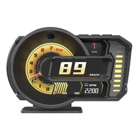 A590 Édition Premium Affichage Tête Haute (HUD) pour Voiture OBD + GPS, Compteur LCD, Enregistreur de Comportement de Conduite avec Indicateur de Score de Conduite et Suivi GPS