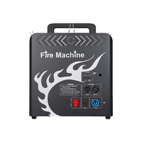 Machine à flammes à trois têtes, 4 canaux DMX, aluminium, 200W, 3-4m, boule de feu, AC 110-240V, effets spéciaux de scène
