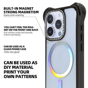 Étuis de téléphone transparents anti-impact 7,5M en gros, étui de téléphone magnétique en TPU, design personnalisé pour les étuis iPhone 15 14 13 Pro Max - Product Image 2