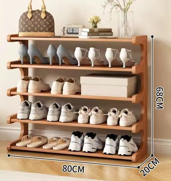 5 niveles, 80 cm de largo [capacidad para 15 pares de zapatos]