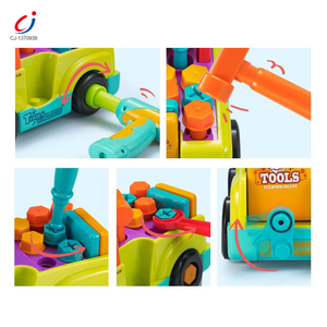 Chengji trẻ em lắp ráp xe đồ chơi kit tự làm công cụ phim hoạt hình tháo rời kỹ thuật xe nhựa tháo rời xe xây dựng đồ chơi - Product Image 3