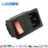 LZ-14-F16 10A 250V prise de courant industrielle prise de courant universelle avec 3 prises entrée en plastique pour EU AU UK cuivre CE