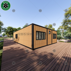 บ้านสำเร็จรูปโมเดิร์นแบบตู้คอนเทนเนอร์ พร้อมผนังไม้ตกแต่ง หน้าต่างกระจกบานใหญ่ และประตู สำหรับอยู่อาศัยในสวนหลังบ้านหรือใช้เป็นสำนักงาน - Product Image 5