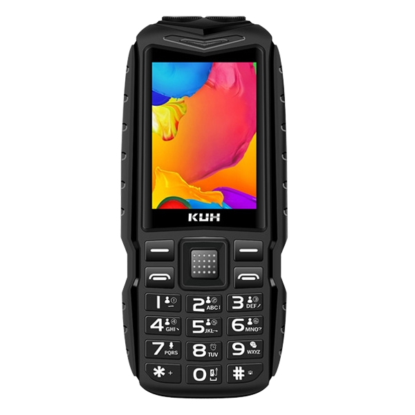 Factory Direct KUH T3 Feature Phone 2.4 Inch Dustproof Shockproof MTK6261DA 2400mAh Dual SIM GSM Rugged Phone