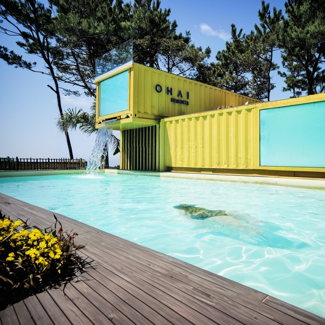Sinoy Children's Pools Outdoor Custom Container Swimming Pool with Retractable Deck 20ft/40ft