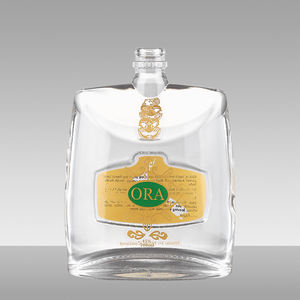 Vente en gros Bouteilles en verre personnalisées pour alcool Rhum Gin Tequila <span class=keywords><strong>Whisky</strong></span> Brandy Vodka Vin Offre Spéciale vides avec bouchon en liège - Product Image 2