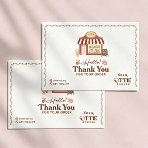 Tarjetas de Agradecimiento Personalizadas para Pequeñas Empresas - Impresión Digital Personalizada, Encuadernación Perfecta, Cubierta Dura, Laminación de Película - Product Image 1