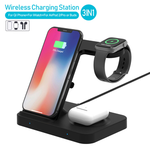 15W Rapide 3 en 1 Station De Recharge Sans <span class=keywords><strong>Fil</strong></span> pour iPhone iWatch Airpods - Product Image 3