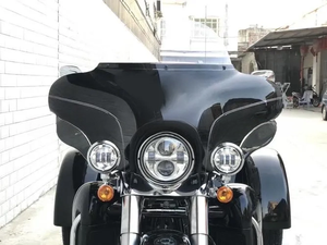 Carenado Delantero Universal Negro Tipo Batwing, Parabrisas Batwing para Yamaha <span class=keywords><strong>XV</strong></span> <span class=keywords><strong>950</strong></span> R, Carenado para Harley Suzuki - Product Image 3