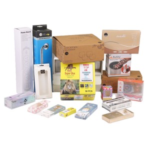 Boîtes d'emballage personnalisées Vanguard Shield en carton 250 g/m², carton blanc avec logo pour petites commandes en lot, Yiwu - Product Image 1