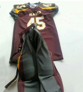 Vente en gros d'uniformes de football américain pour hommes respirants de haute qualité personnalisés Ensembles imprimés de sublimation grande taille - Product Image 3