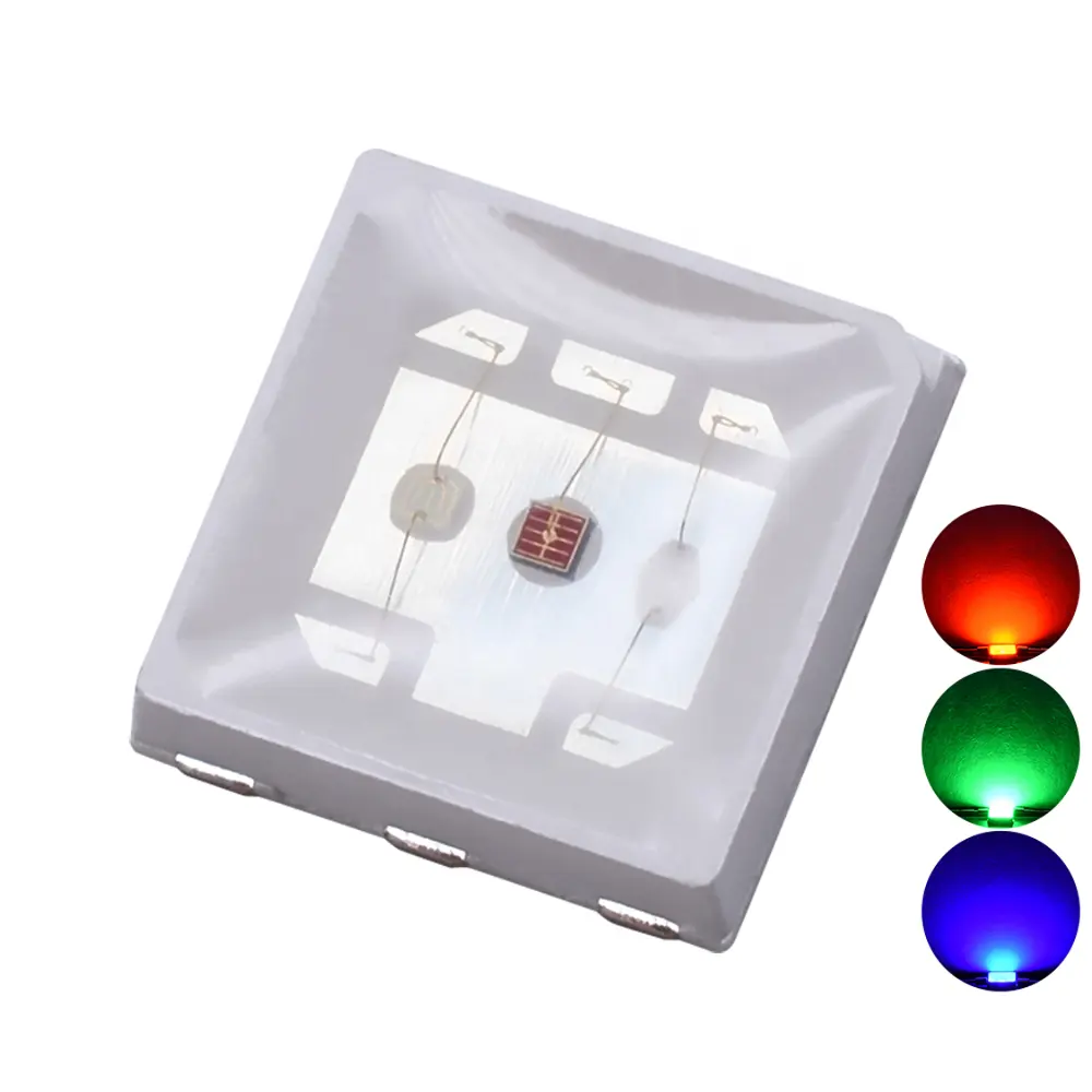 Czinelight высокой мощности 1,5 w 5050 Rgb ультра яркая полноцветный 525ma 150ma ЭБУ чип 6 шпильки светодиод Smd светодиод 5054 цветная (rgb)